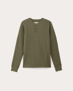 Alternative view of The Waffle Long-Sleeve Henley | Kalamata
