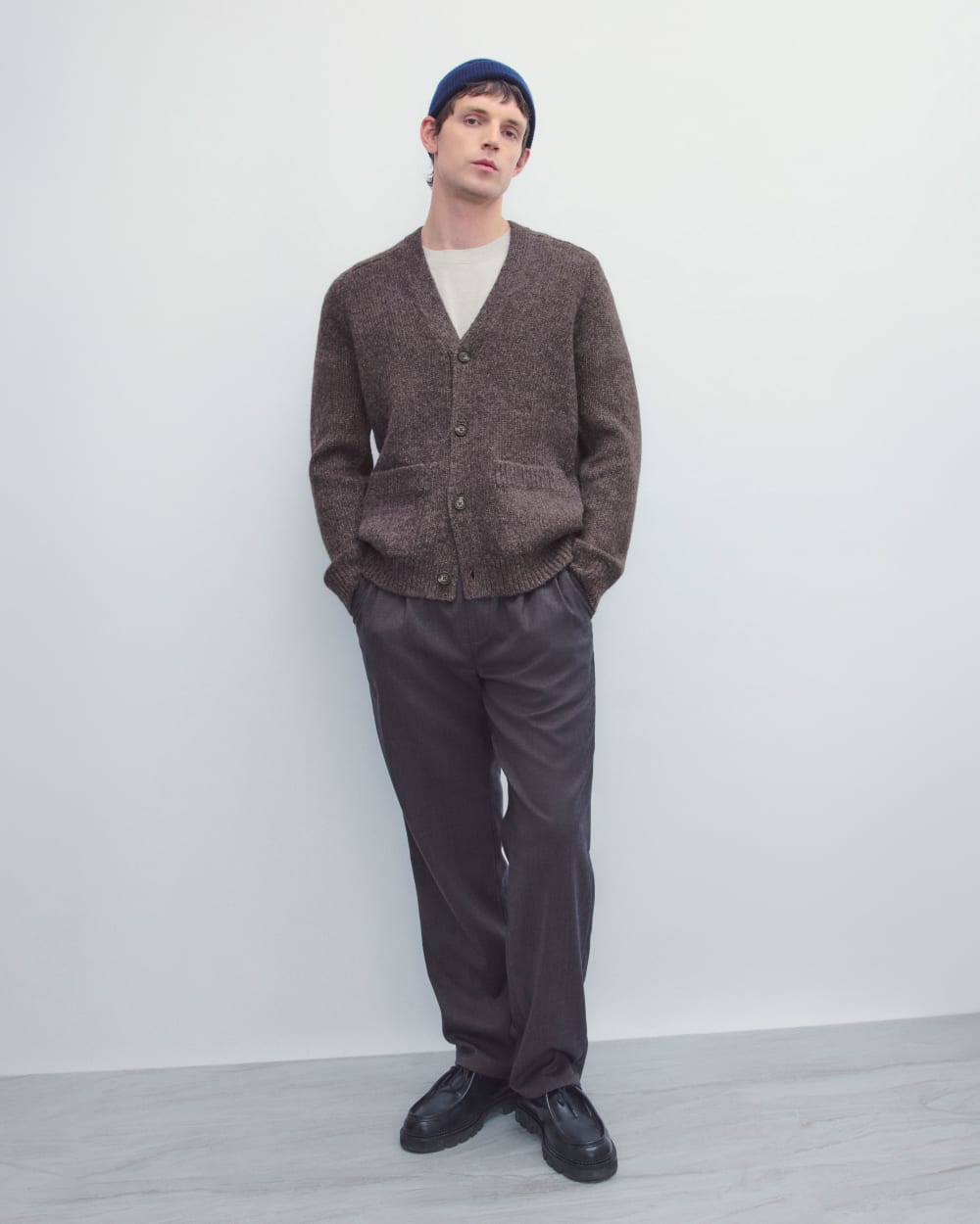 Pleated Trouser in Tailor Twill | Heathered Fudge - Image 7