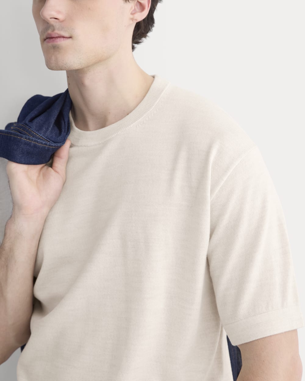 Ultrasoft Sweater Tee | Heathered Oat - Image 3