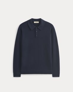 Alternative view of Ultrasoft Polo Sweater |  Navy