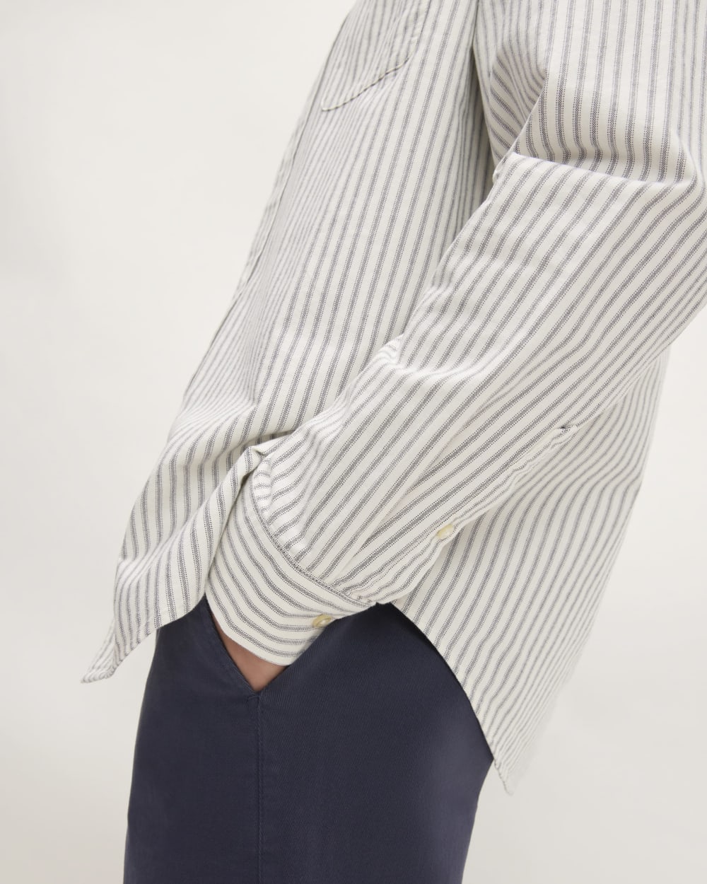 The Classic Oxford Shirt | Bone/Navy | Standard - Image 5