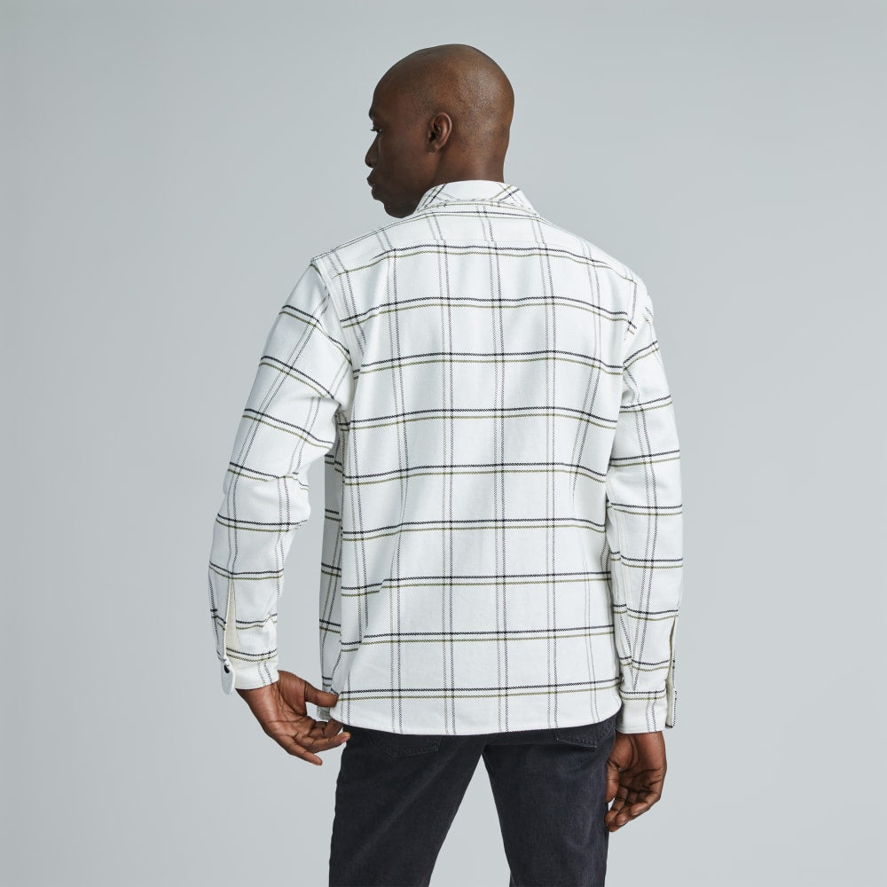 The Heavyweight Overshirt | Uniform | Moss Double Windowpane - Image 3