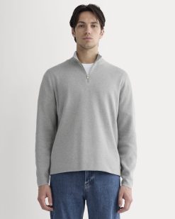 The No-Sweat Quarter-Zip | Heathered Grey